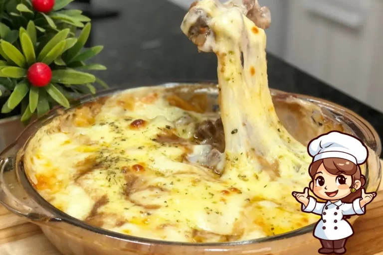 Isca de Carne no Creme de Batata