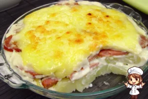 Batata Gratinada com Calabresa